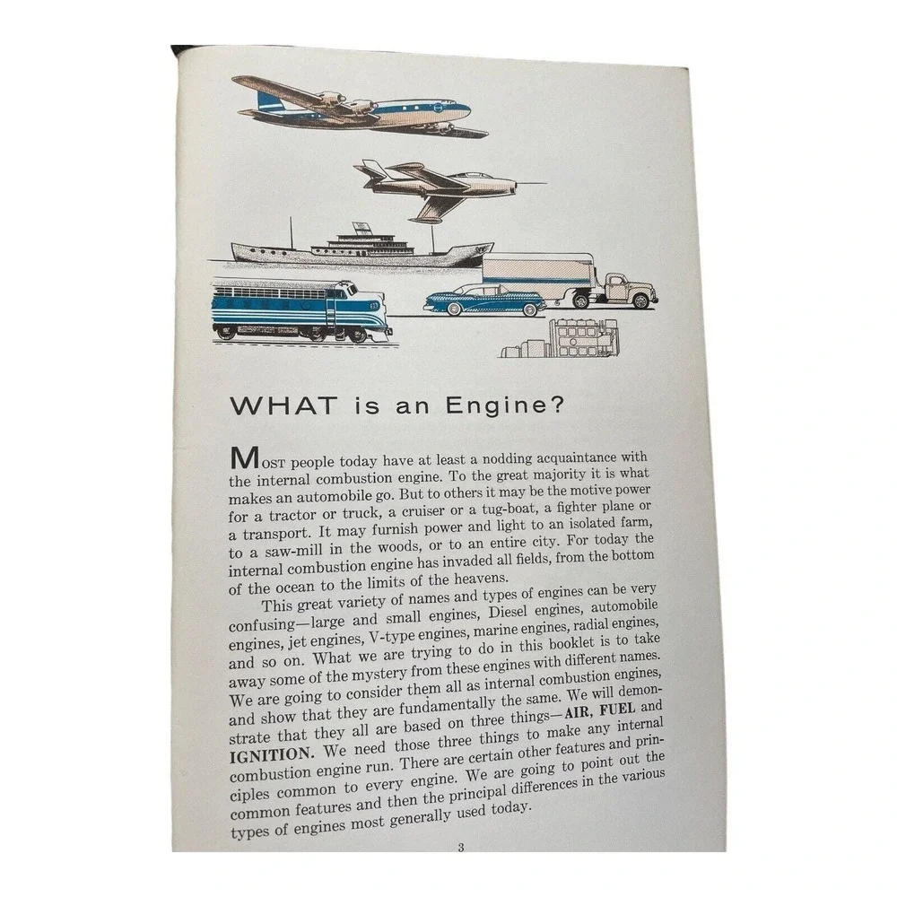 A Power Primer Booklet By General Motors 1955 Internal Combustion Engine
